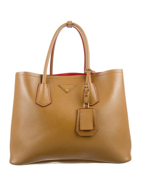 medium saffiano leather double tote prada|prada saffiano cuir leather tote.